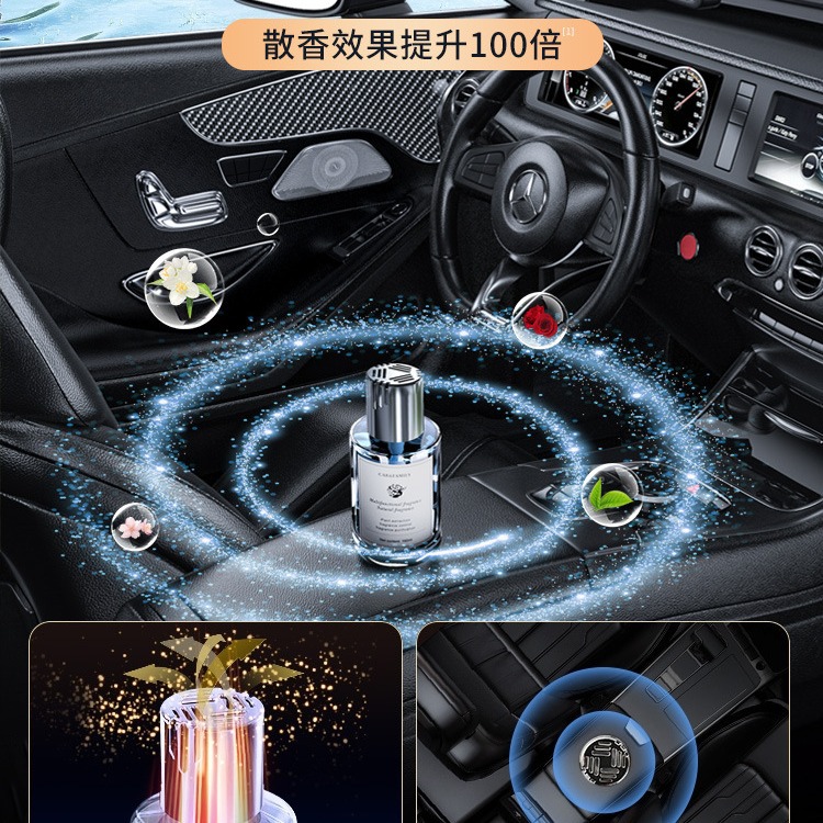 Car Aromatherapy Car for Mercedes-Benz Bmw Car Fragrance Long-Lasting Light Perfume High-End Car Cologne Fragrance Ornaments