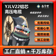 YJLV22高压电缆3芯35 50 70 95 120/300平方铝芯国标铠装电缆线