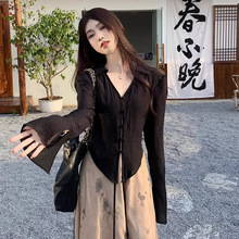 新中式国风套装长袖衬衫女装夏季清冷系禅意氛围感上衣外搭