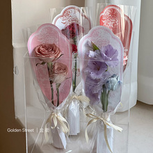 母亲节单支袋花朵多支袋康乃馨玫瑰花束包装袋鲜花包装批发