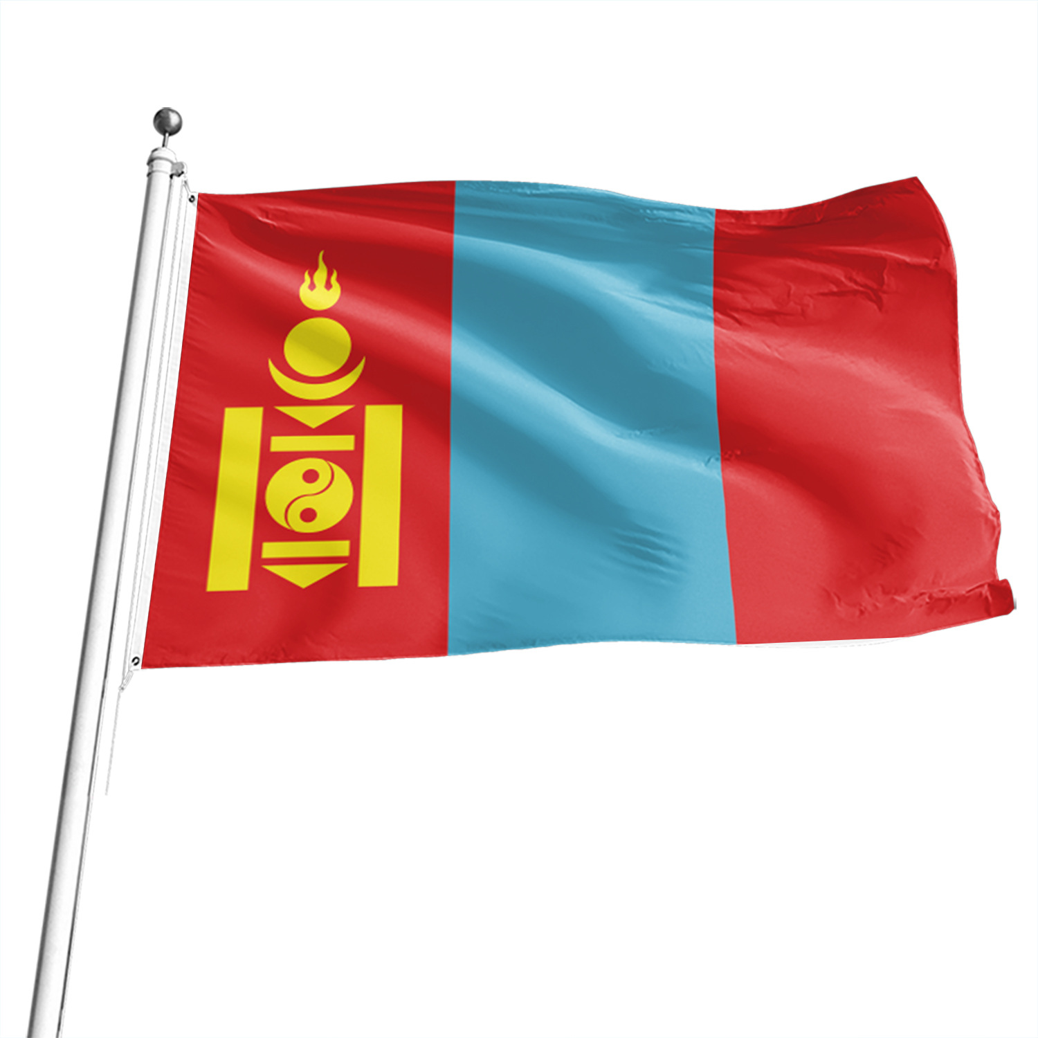 蒙古人民共和国国旗图片