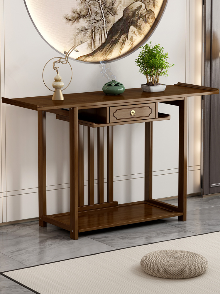 批发玄关柜新中式玄关实木供桌现代简约客厅佛龛香案入户靠墙大门