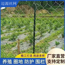 园林网拦鸡果园网养殖网护栏防护网网格铁丝网镀锌包塑勾花网围栏