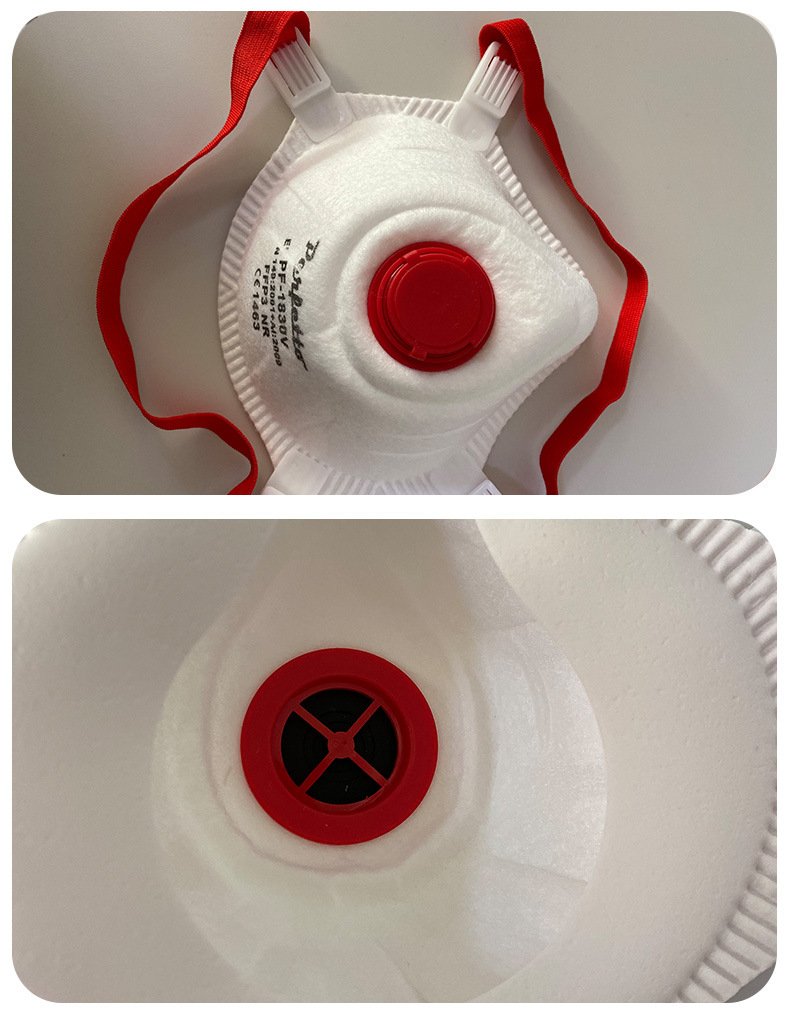 ffp3口罩挂耳式 多层过滤99带呼吸阀民用防护口罩