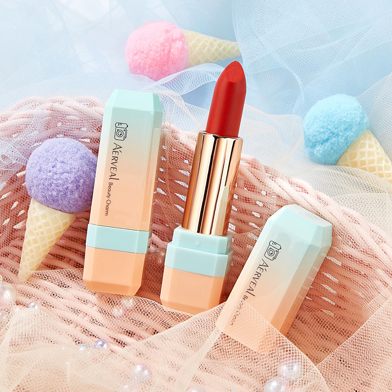 艾尔维雅新款口红网红推荐滋润保湿不沾杯持久不脱色学生平价唇膏