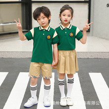 小学生校服墨绿儿童班服套装运动服幼儿园园服毕业照班服厂家批发