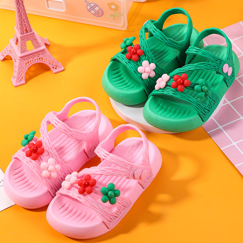 2023 summer internet hot children‘s sandals comfortable soft non-slip silent casual princess sandals girls‘ beach shoes