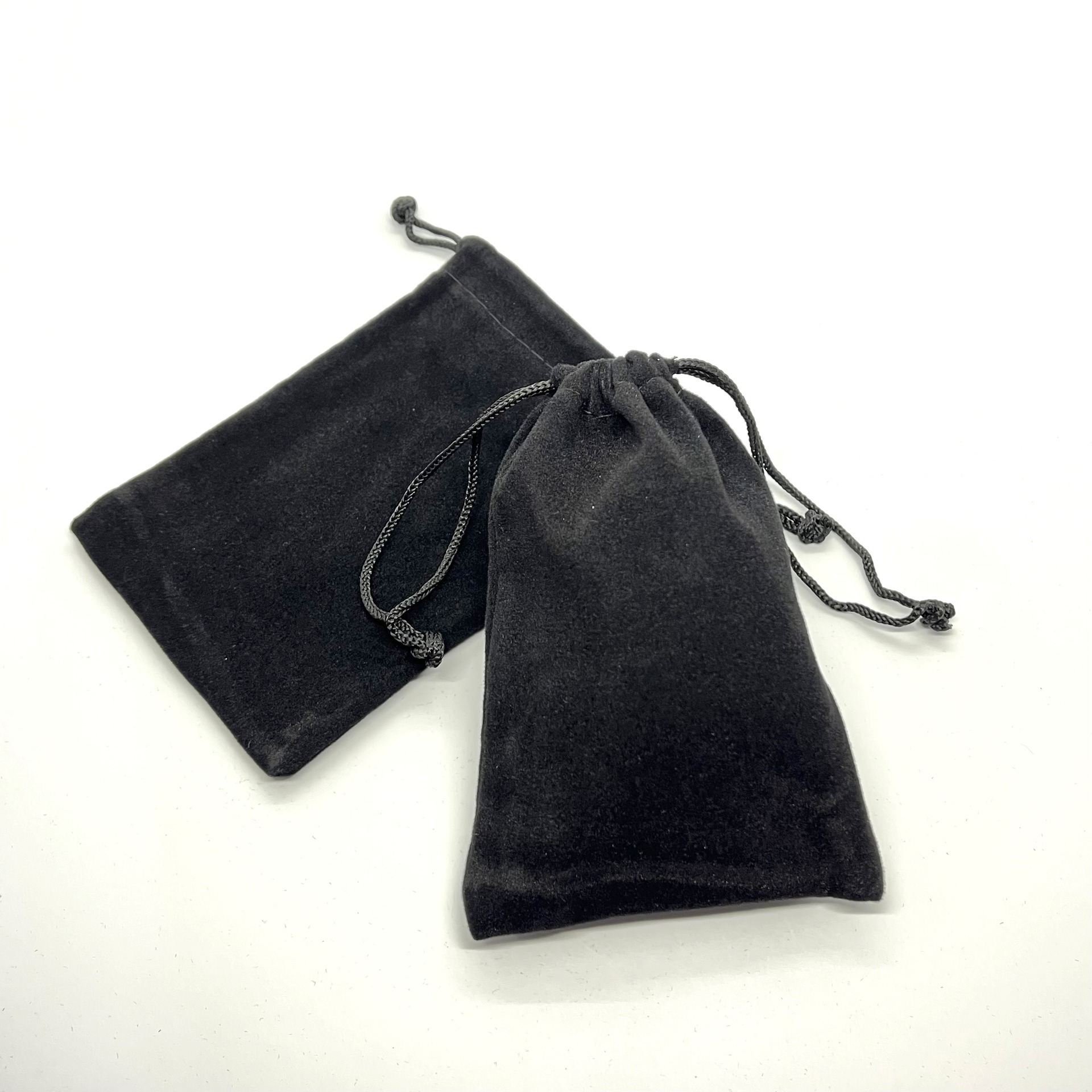 黑色绒布袋 珠宝收纳袋 首饰包装袋 移动电源绒布袋 束口布袋
