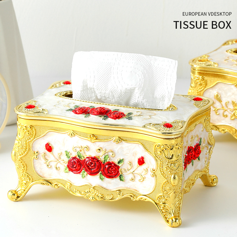 纸巾盒客厅轻奢防水高端高级感卧室北欧欧式餐桌摆件