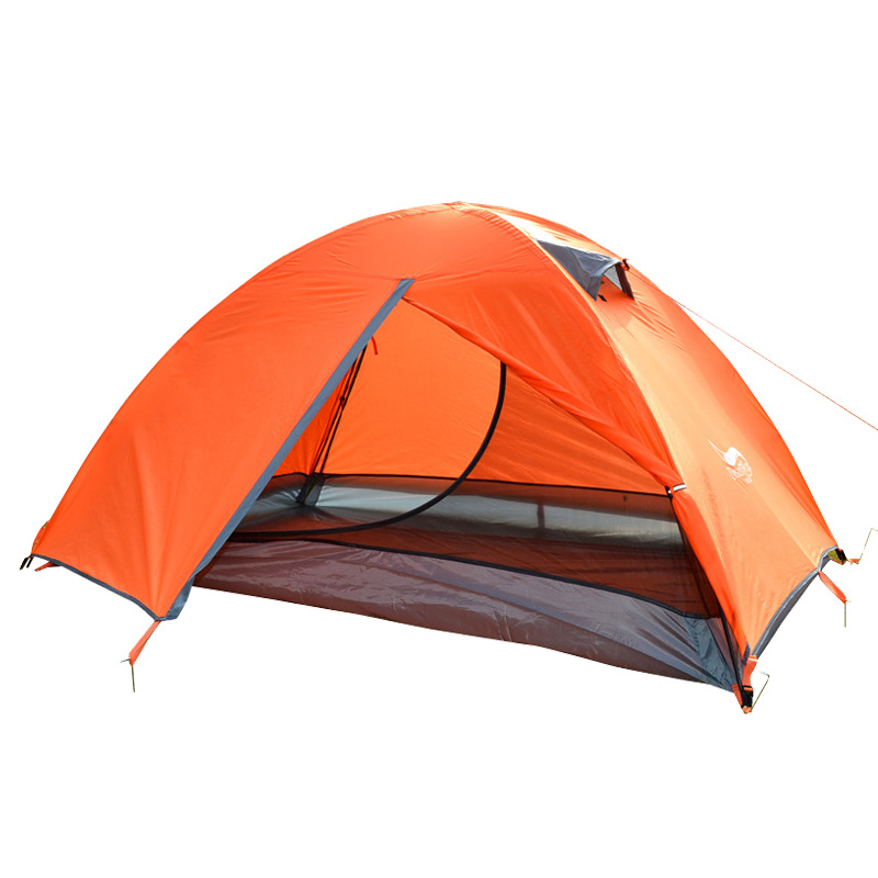 Outdoor Camping Double-Layer Camping Tent Oxford Cloth Material Camping Rainproof Sunscreen Multi-Person Tent