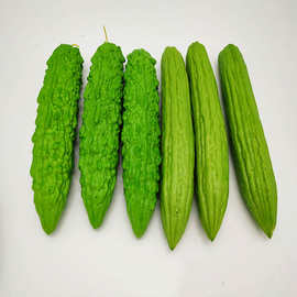 仿真水果蔬菜模型酒店农家乐摆设厨房装饰品假苦瓜凉瓜样品挂件