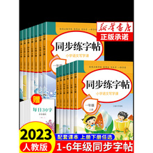 2023人教版小学同步练字帖一年级二年级上册三年级四年级上五六年