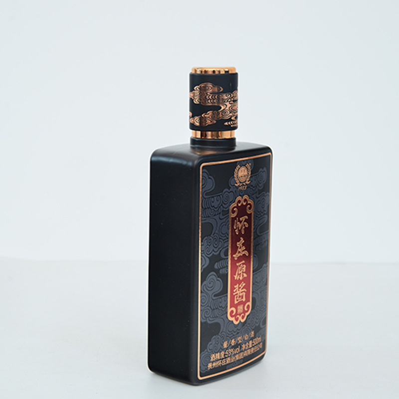 复古珍藏酒瓶喷涂酒瓶度53白酒方形酱贵州酒瓶酒瓶怀玻璃古方
