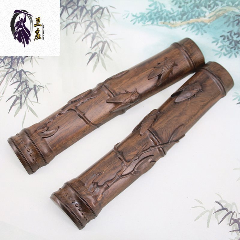 厂家批发 黑檀木竹节镇纸 根雕镇纸 文房用品 书法镇尺 礼品镇尺