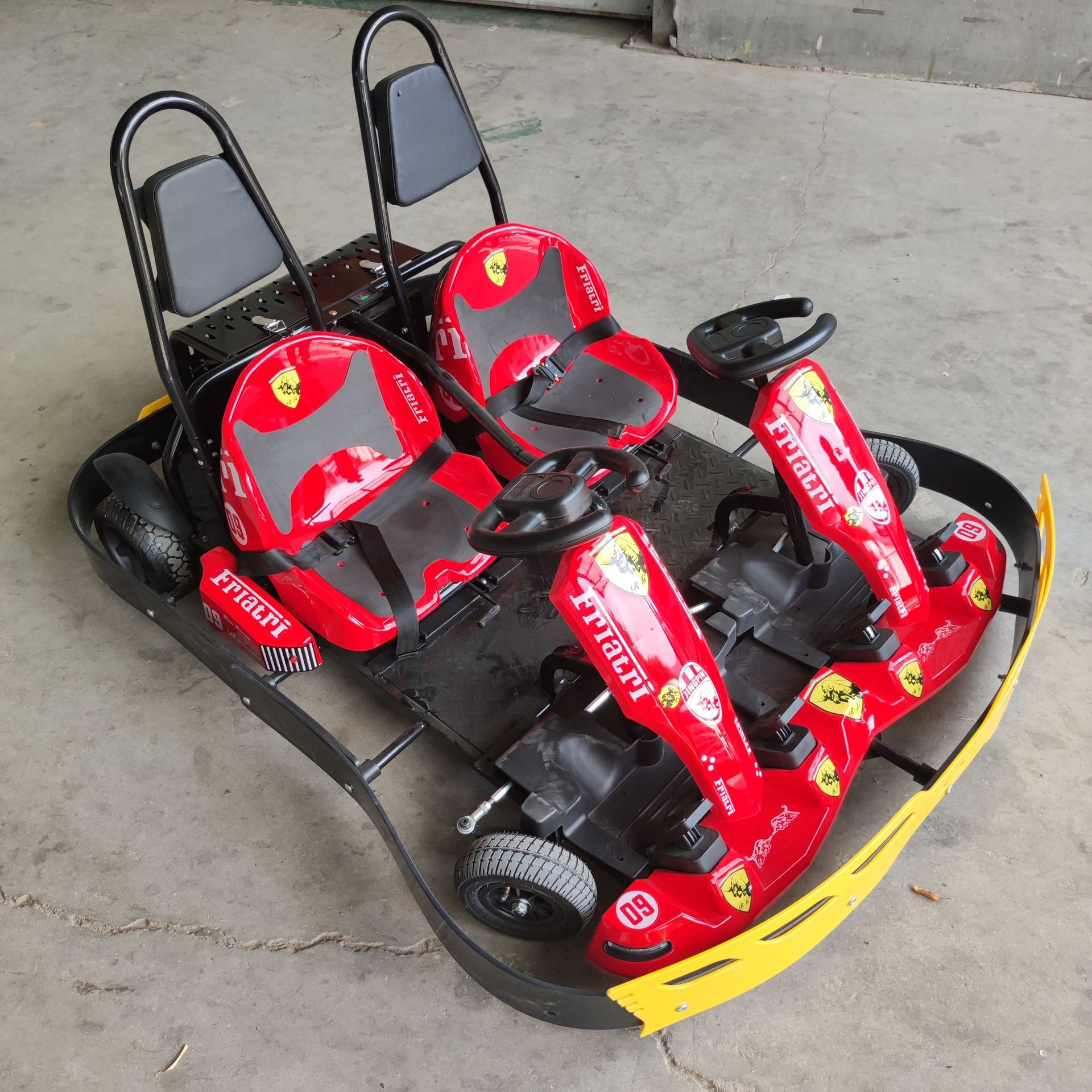 双座亲子游玩卡丁车 商城景区电动越野卡丁车 儿童乐园游玩车