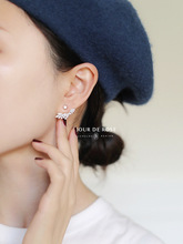 《小天使》新款925纯银镀金高级感耳钉耳环耳饰女潮气质超美超仙