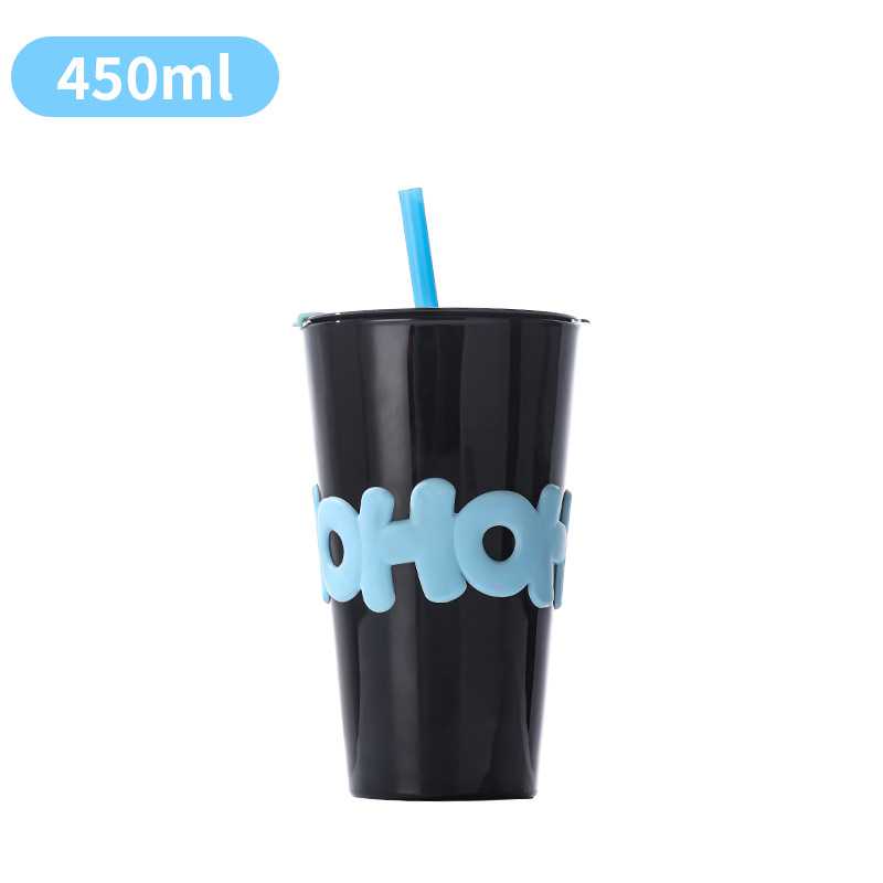 New Dopamine Internet Celebrity Straight Straw Cup Letter Cup Good-looking Large-Capacity Water Cup Office Tumbler