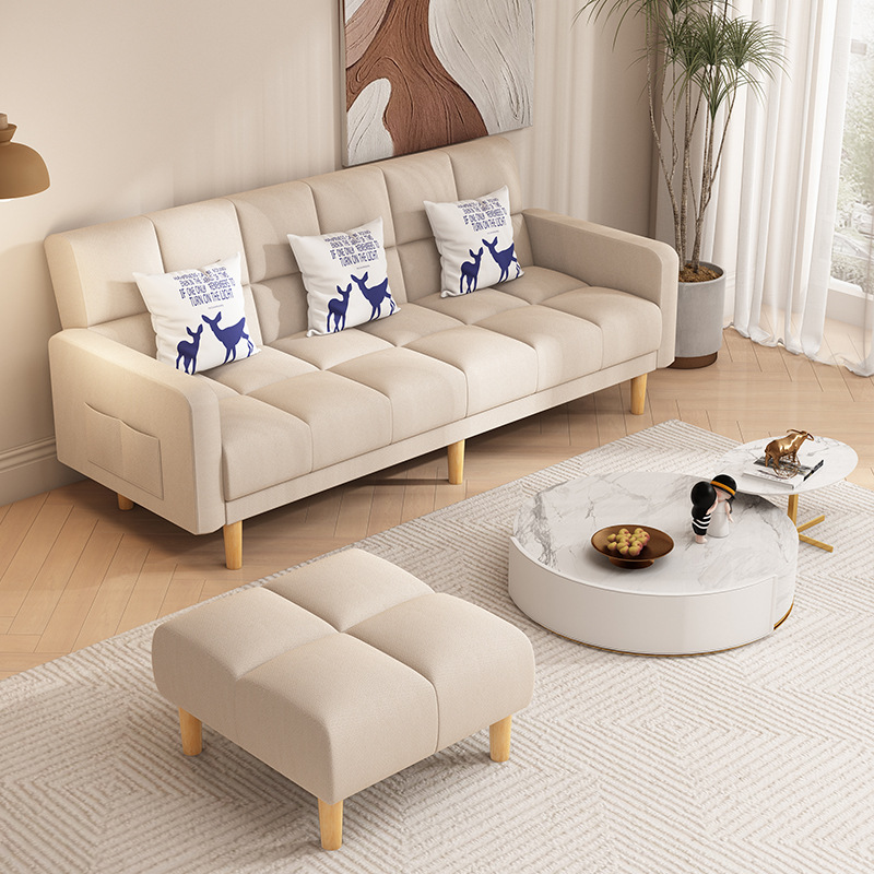 H*Y沙发小户型客厅2024新款简约出租房公寓单双人布艺折叠沙发床