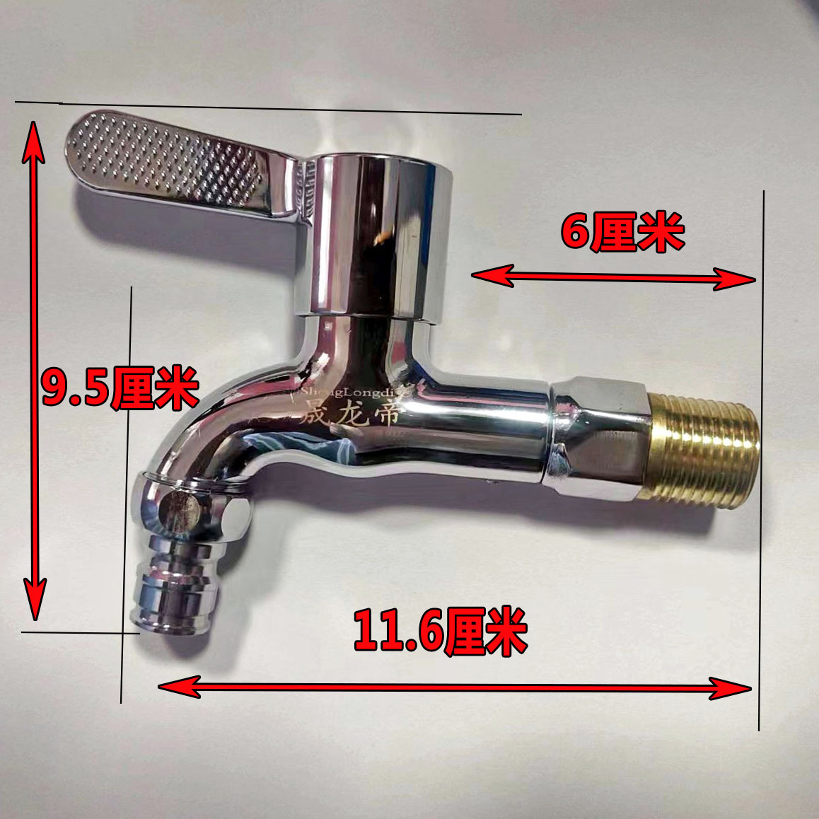 High Quality Zinc Alloy Stainless Steel Copper Core Washing Machine Water Faucet Balcony Mop Pool Washing Machine Faucet Water Tap