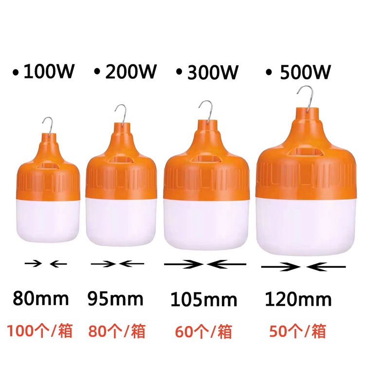 LED Outdoor Lighting Mobile Camping Night Market Stall Home USB Portable Power Outage Emergency Charging Bulb