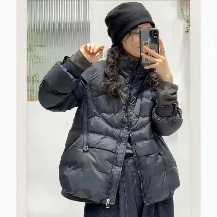 短款保暖羽绒服新品90羽绒女宽松休闲气质韩版外套立领宽松-阿里巴巴