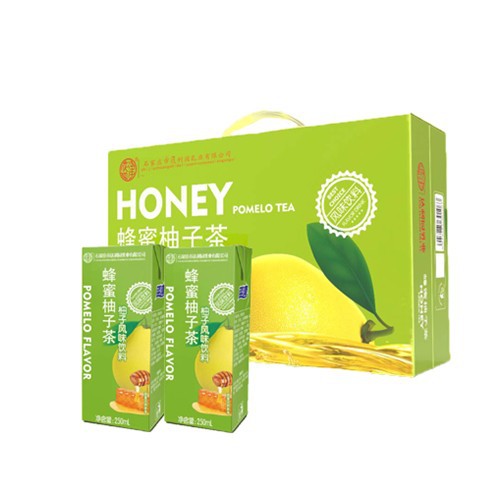 达利园蓝津冰红茶蜂蜜柚子茶甜橙味250mlx24盒自助餐外卖配餐