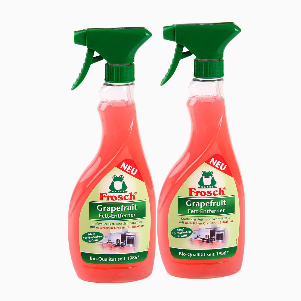 德国frosch福纳丝西柚厨房重油污清洁喷剂油烟机灶具清洗剂500ml