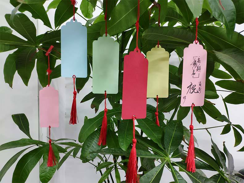 心愿卡许愿树吊卡贺卡树上绳子挂卡生手卡片纸幼儿园挂件愿望感恩