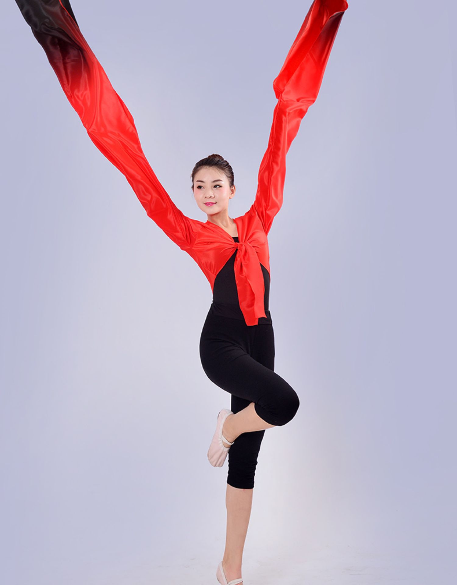 水袖舞蹈服上衣女古典练习袖甩袖练功演出服惊鸿舞京剧戏曲藏民族
