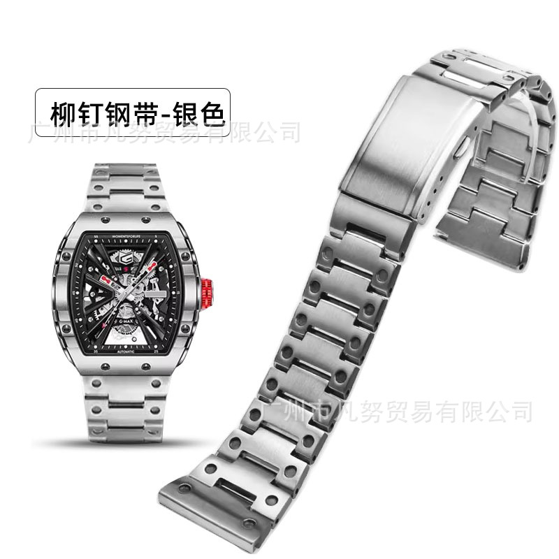适配geya格雅航天联名星期五ds手表带钢带精钢表链26 28mm-阿里巴巴