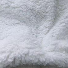 工厂批发白色羊羔绒绒布冬季夹克毛毯等床品面料舒棉绒