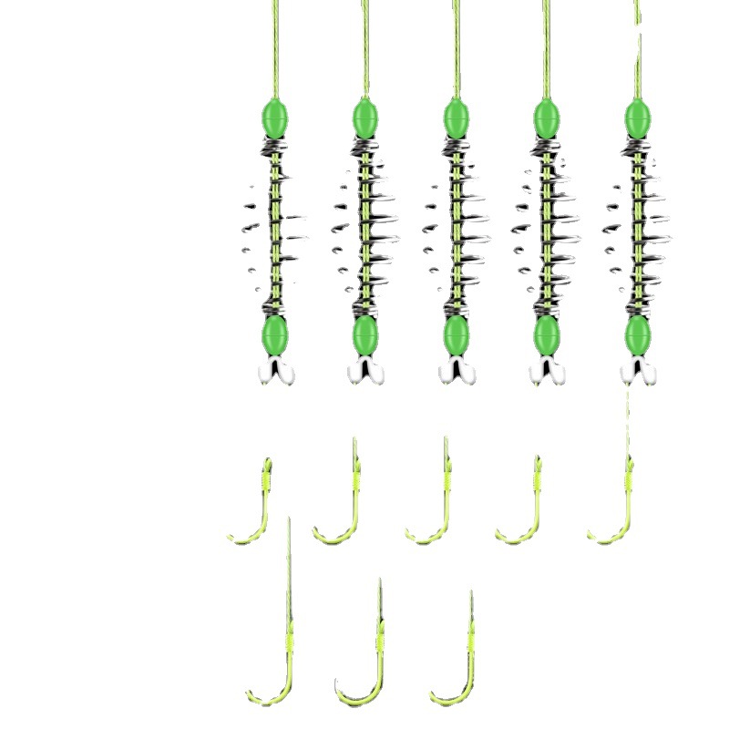 鱼钩绑好子线双钩成品手竿浮钓鲢鳙钓组新型弹簧钩鲢鱼钩线-阿里巴巴