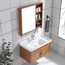 新款网洗手款风60cm红高端奢户型北欧2021小户法式浴室浴室柜洗手