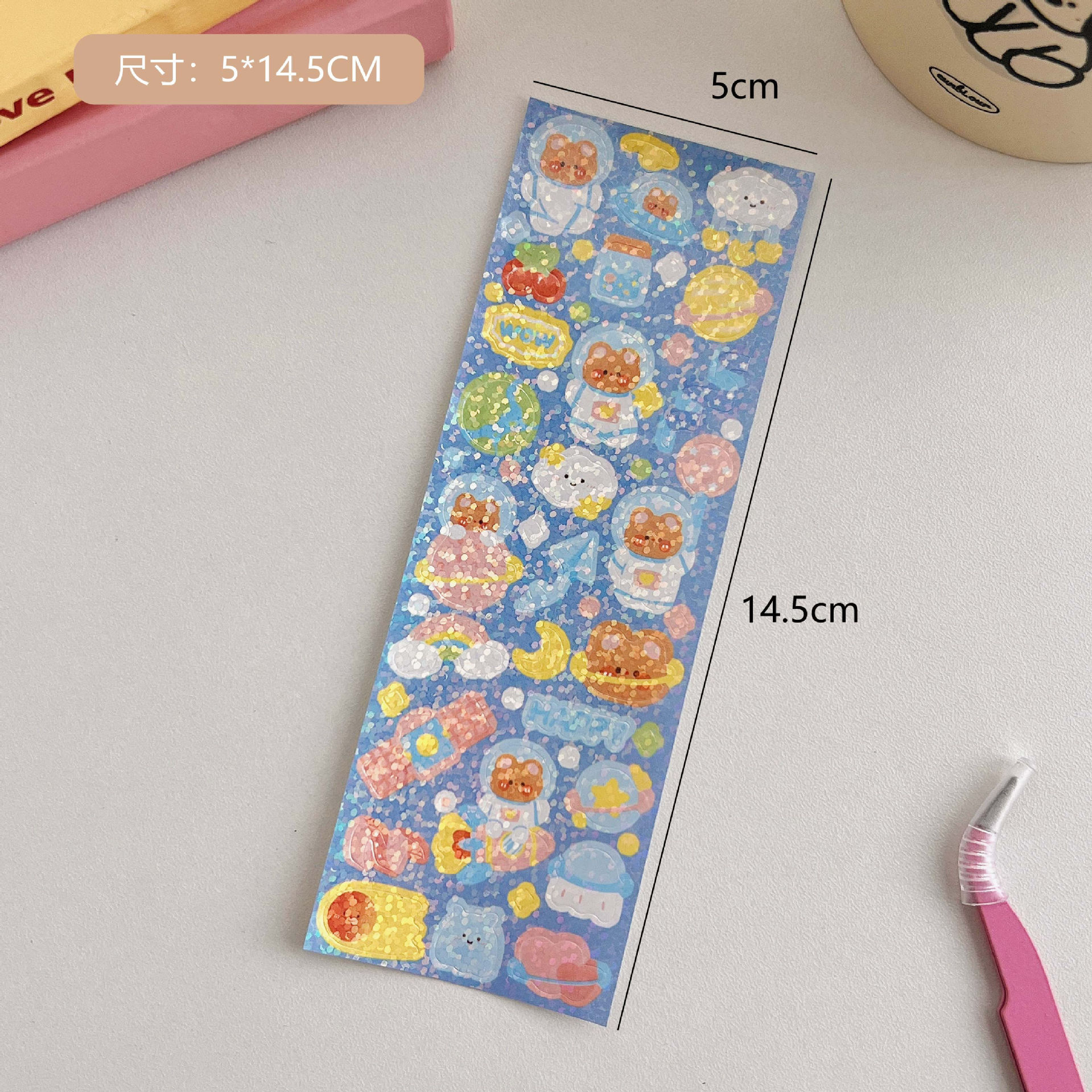 Original Cute Goka Stickers Korean Laser Hand Account Material Stickers Cartoon DIY Star Stickers Decorative Stickers