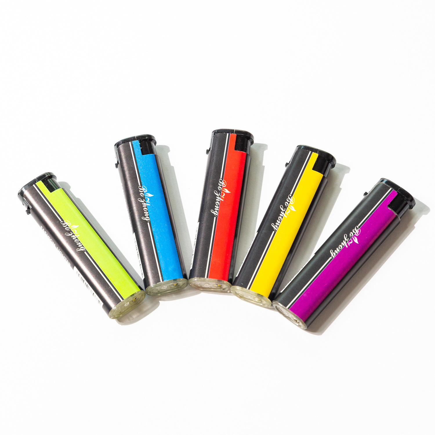 一次性广告机现货可印logo礼品商务会销礼品小圆防风机打火机