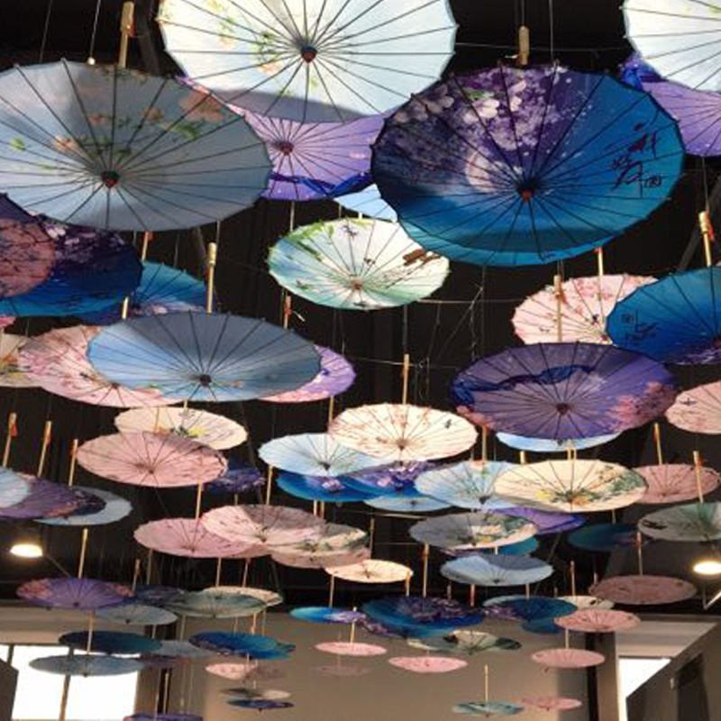 古风伞油纸伞汉服女防雨防晒走秀伞舞蹈伞中国风吊顶装饰伞旗袍伞