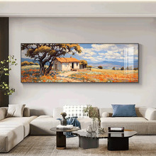 现代简约客厅装饰画沙发背景墙单幅大气挂画油画风景大厅装饰壁画