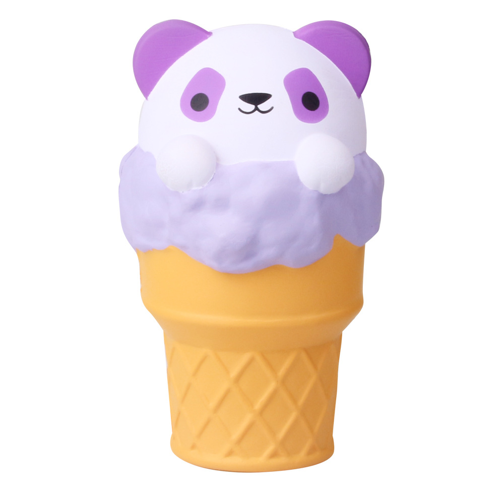 pu慢回弹熊猫冰淇淋玩具公仔玩具