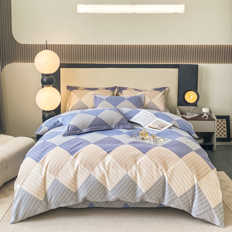 全棉加厚磨毛四件套 纯棉印花学生三件套秋冬床上用品礼品批发