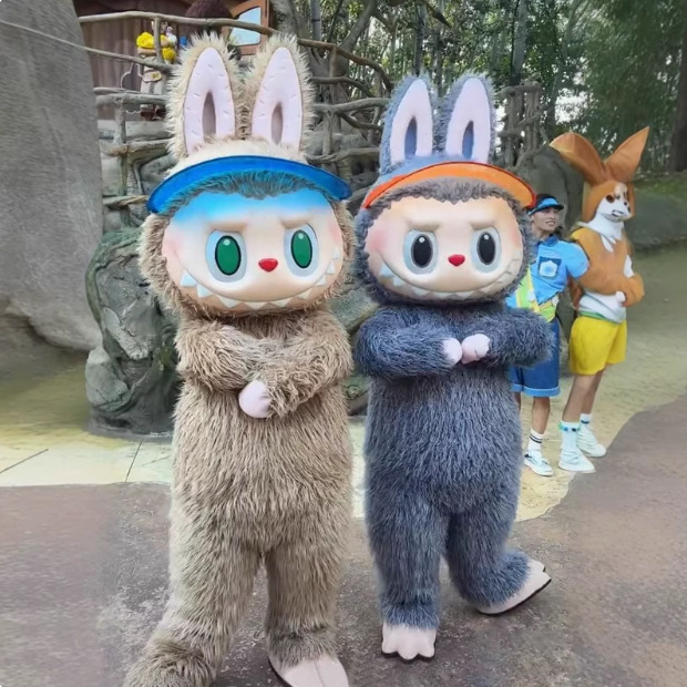 网红拉布布人偶服装兔子LABUBU精灵卡通玩偶服行走演出吉祥物成人