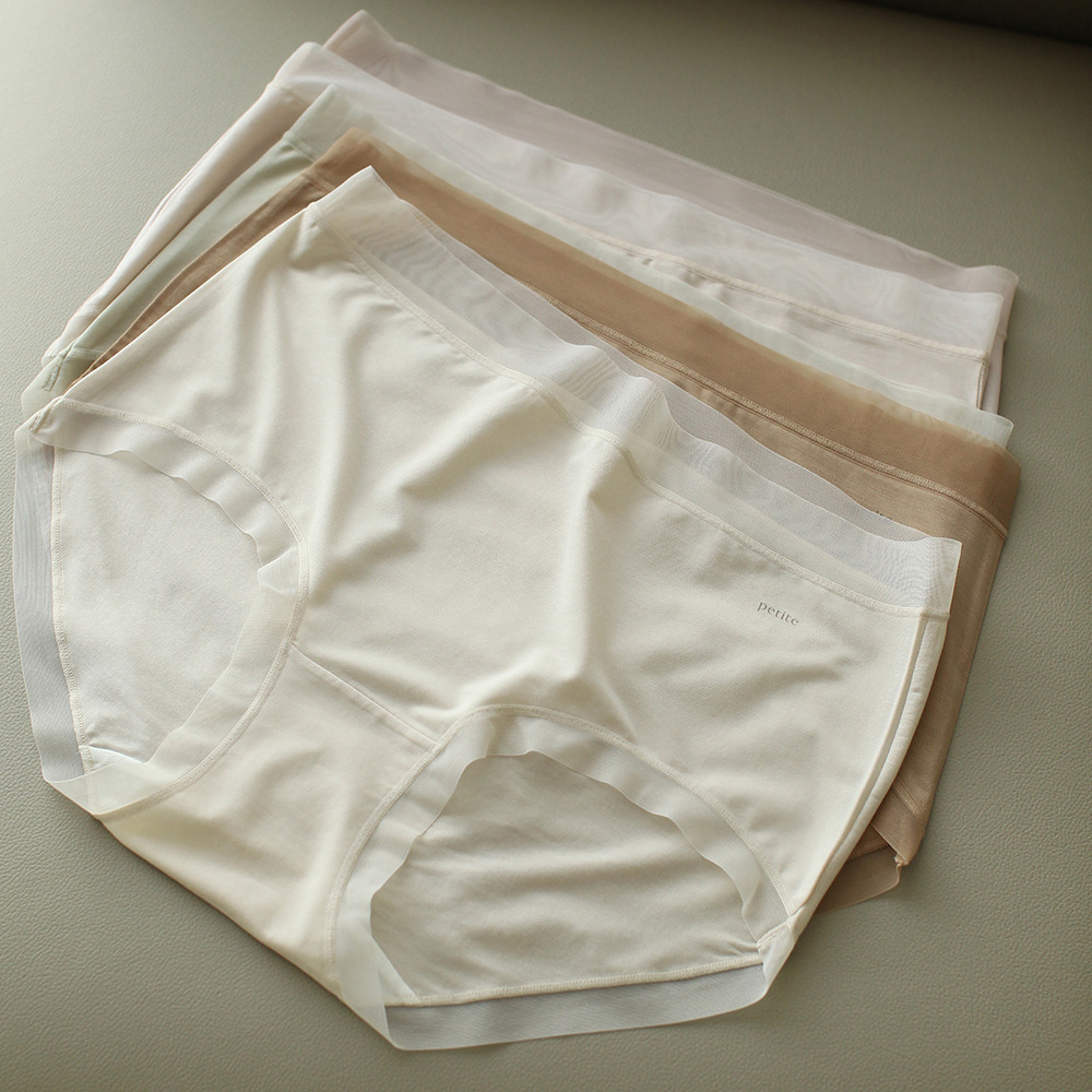 a001轻薄细腻弹性弹力透气柔软舒适贴身少女士三角中腰内裤短裤