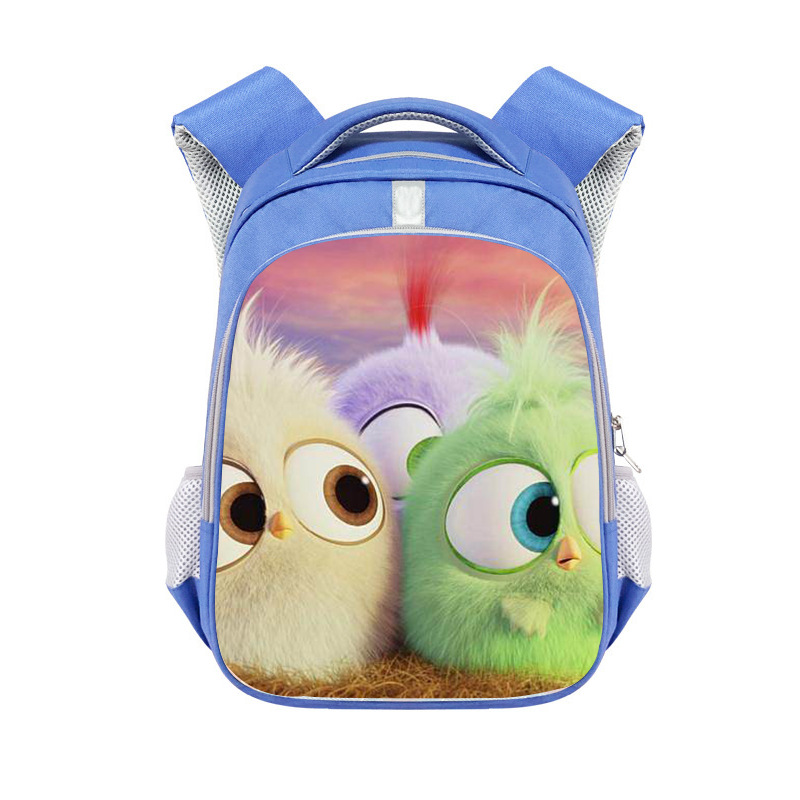 夏季愤怒的小鸟书包小学生卡通多功能双肩包男女护脊减负背包批发