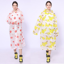 新款成人非一次性雨衣EVA时尚印花雨披旅游户外轻便雨具 厂家批发