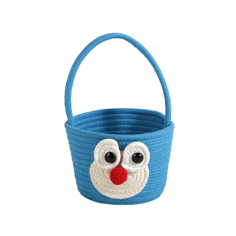 In Stock Wholesale Woven Cartoon Bag Cute Cute Cotton Package Women's Kid's Handbag Snack Toy Storage Bag