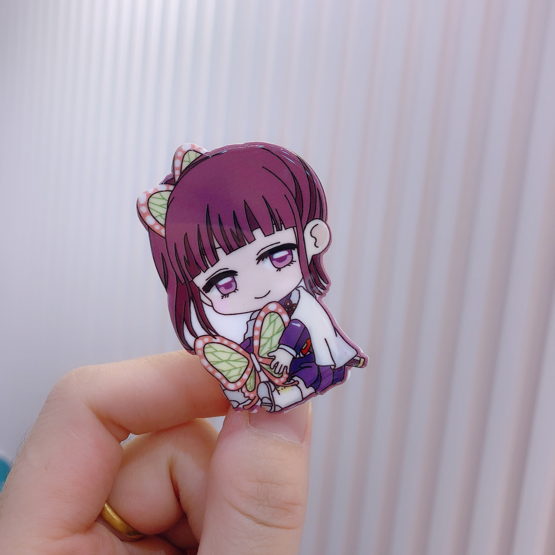 湘萌 配卡纸 鬼灭之刃鬼灭发夹发饰二次元动漫卡通亚克力女童压夹