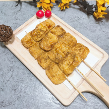 大冲泉水油豆腐串商用冷冻火锅关东煮麻辣烫食材素食干豆串香干串