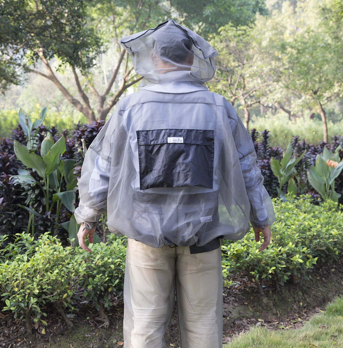 跨境定制野营探险防蚊套装垂钓衣服野外防蚊服防蚊帽防蚊裤钓鱼帽采购