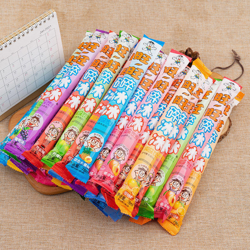 旺旺碎冰冰整箱批发棒棒冰旺仔冰棒可乐味冻痴碎碎冰冰淇淋吸吸冰