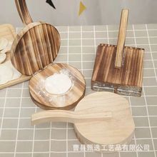 木质压饺子皮用具饺皮机包子皮饺子皮模具新款水饺压皮器松木