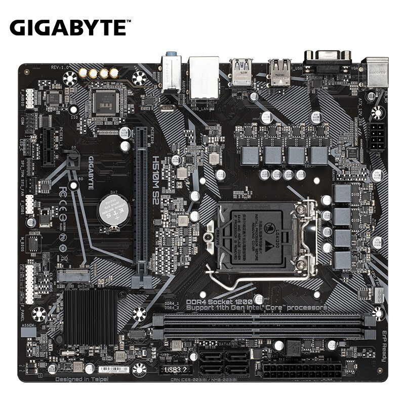 适用于技嘉(gigabyte)h510m主板台式机办公游戏主板h510m s2